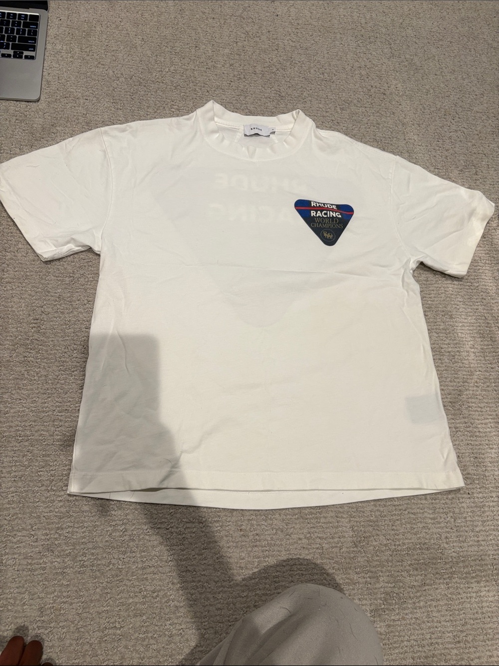Cream rhude Racing Xs men’s T-Shirt